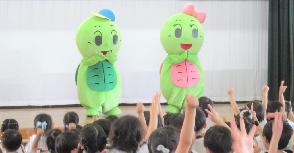 キャッチくんとキャッピーちゃんが来たよ